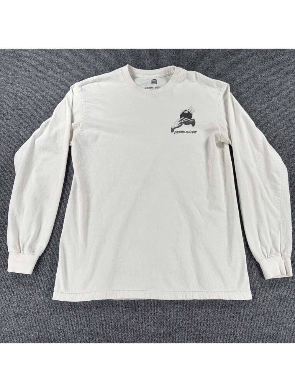 F*cking Awesome Double Sided Graphic Long Sleeve T-Shirt- Men's M